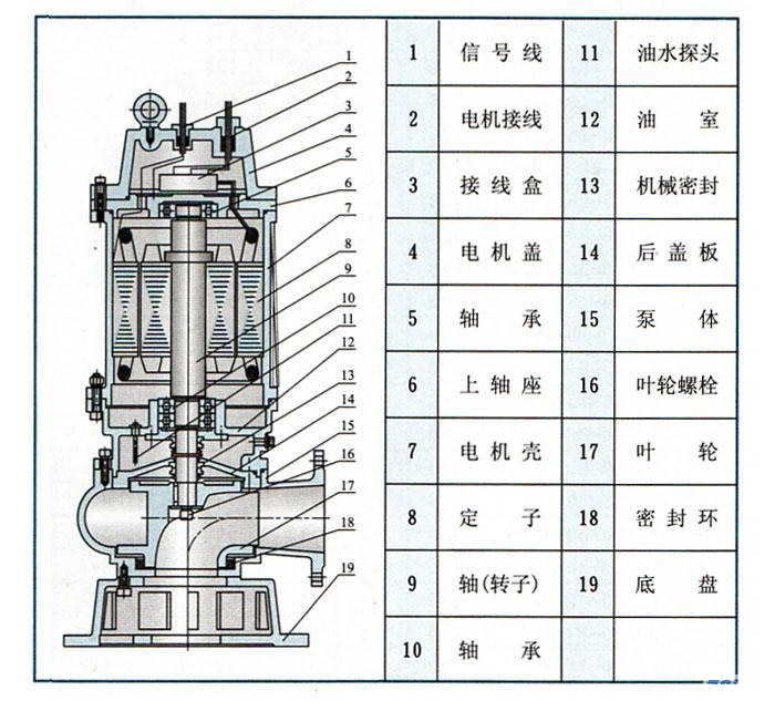 QW(WQ)潛水式無堵塞糖心视频破解版(結構圖)